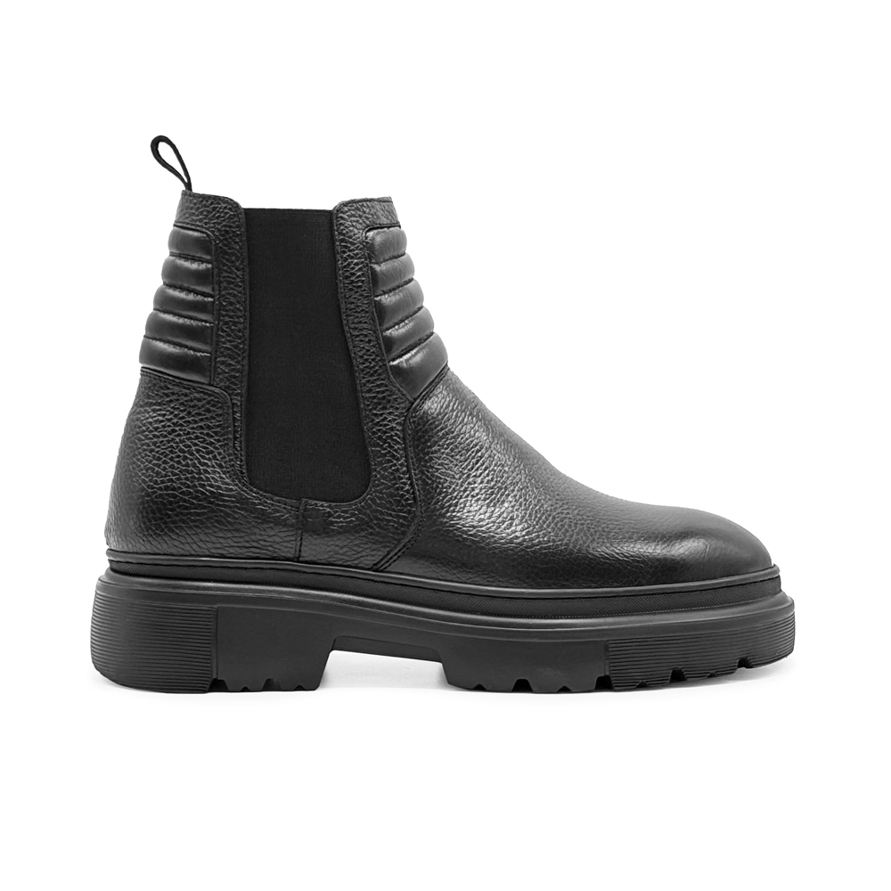 بوت چرم مردانه مشکی